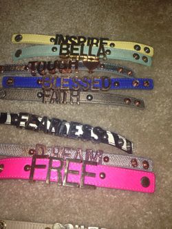 BCBG affirmation bracelets