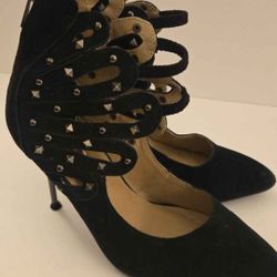 Mark. Black Suede Heels Size 8