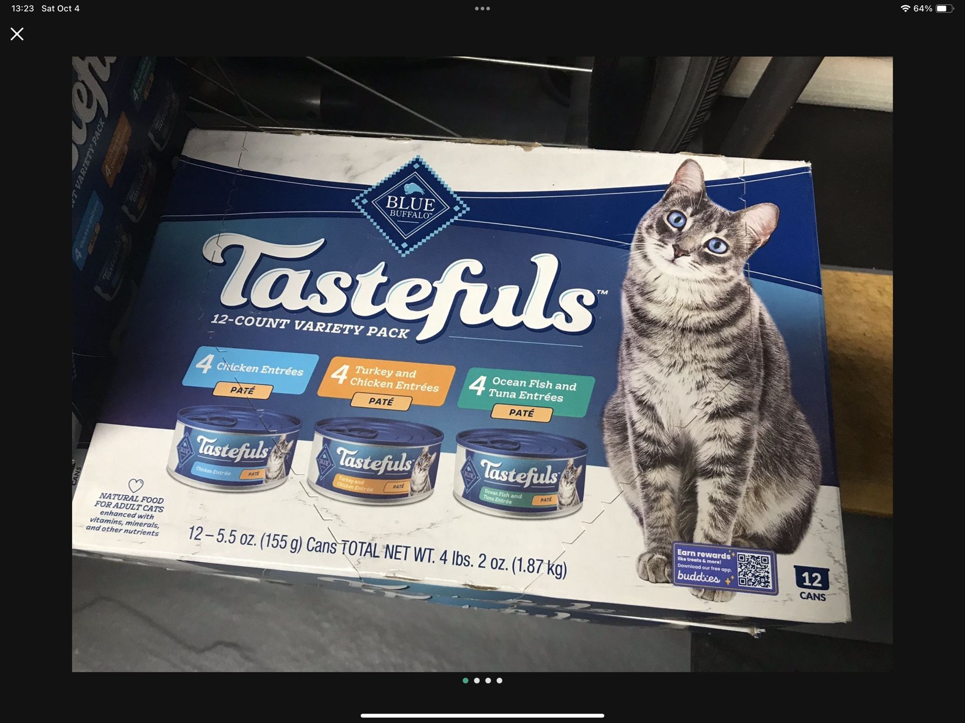 Blue Buffalo Tastefuls 5.5 Ounce Canned Wet Cat Food Case Of 12 Cans