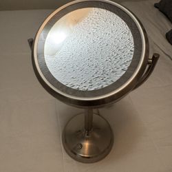 dual-sided LED lighted vanity mirror