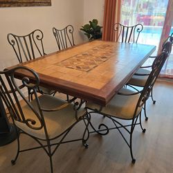 Dining table and chairs