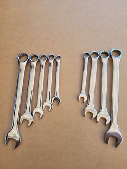 Crescent 9 Piece Combination Wrench Set Metric And Standard .