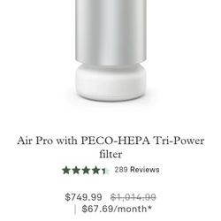 Molekule Air Pro with PECO-HEPA Tri-Power filter