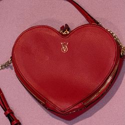 Red heart Victoria Secret bag