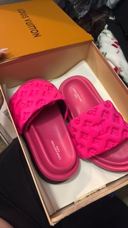 LV by the pool sandals