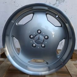 Set of 18” Mercedes-Benz Monoblock Silver Style Wheels Rims 18x8.0 / 9.0 +30 5x112