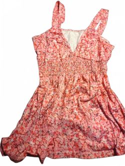 DressFloral Pink Tank Top -Size Small Teen Y2K
