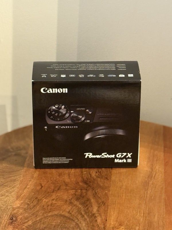 Canon PowerShot G7 X Mark III 20.1MP Point & Shoot Digital Camera Black.