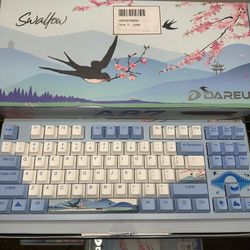 DAREU A87 Bird Swallow 87 Key 80% Blue WIRED MECHANICAL GAMING KEYBOARD