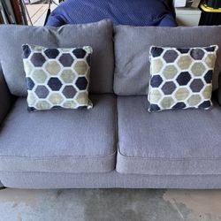 Gray Blue Sofa Sleeper Excellent Conditions 