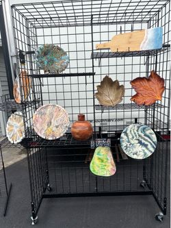 Grid wall display unit.  Commercial grade