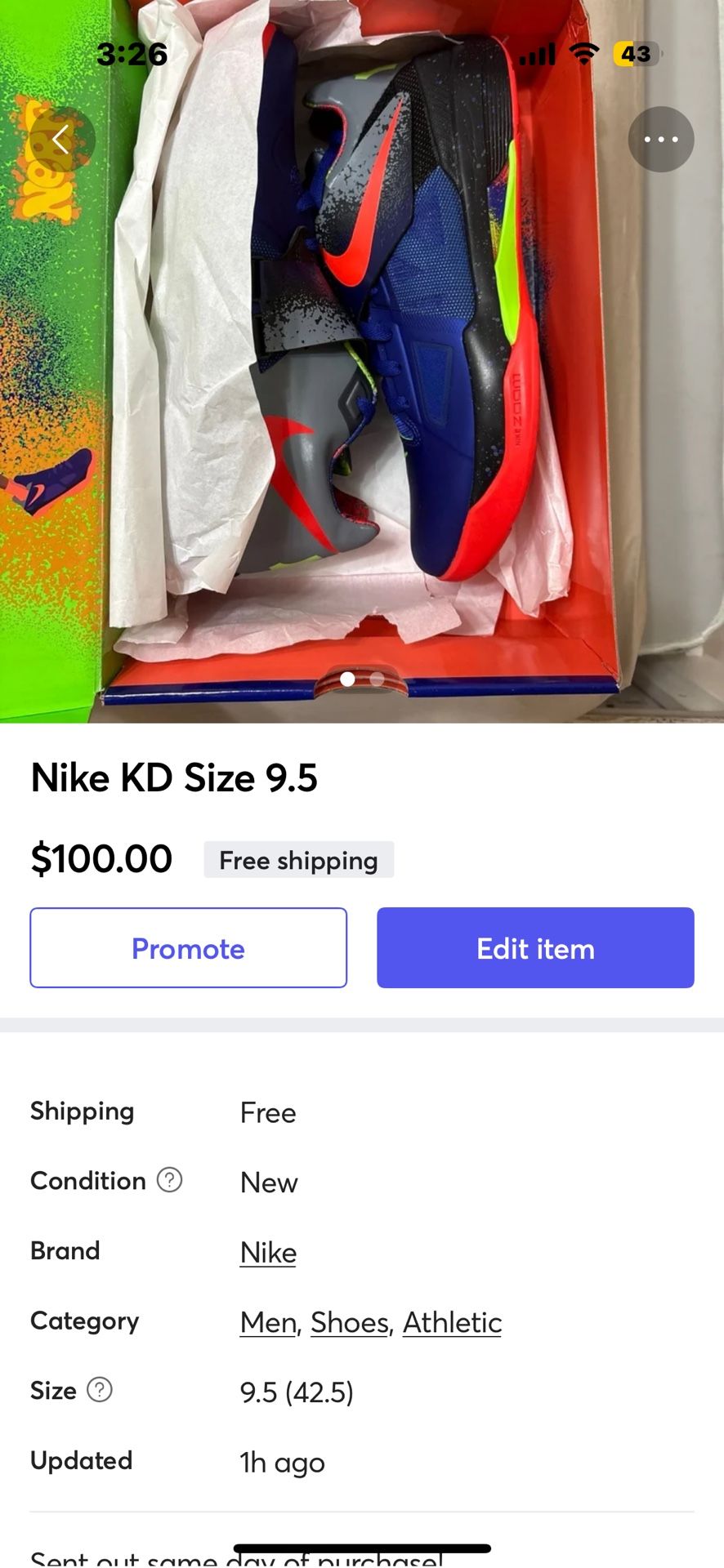 Nike KD Size 9.5