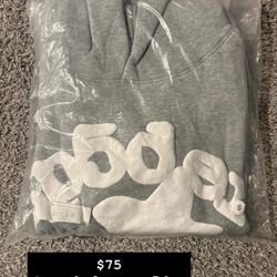 Grey Sp5der Hoodie Beluga