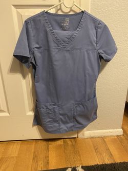 Seal blue scrubs xxs top and xs bottoms
