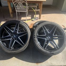 24x10 chevy gmc wheels dub dirty dog 1 damaged