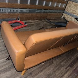 Foldable Bed Leather Couch 