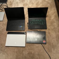 Gaming laptop lot - Alienware, ASUS ROG Zephyrus M16 , MSI ms-1551 , ho omen 016 for parts 
