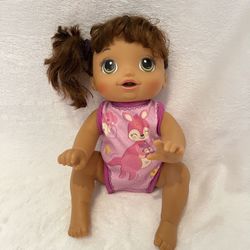 Baby Alive Doll With Diaper and Backpack Carrier
