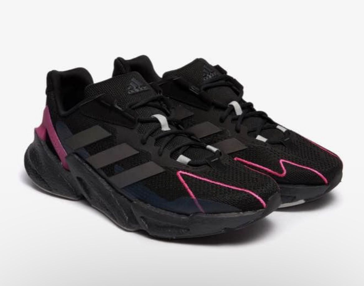 Adidas Black and Pink Shoes