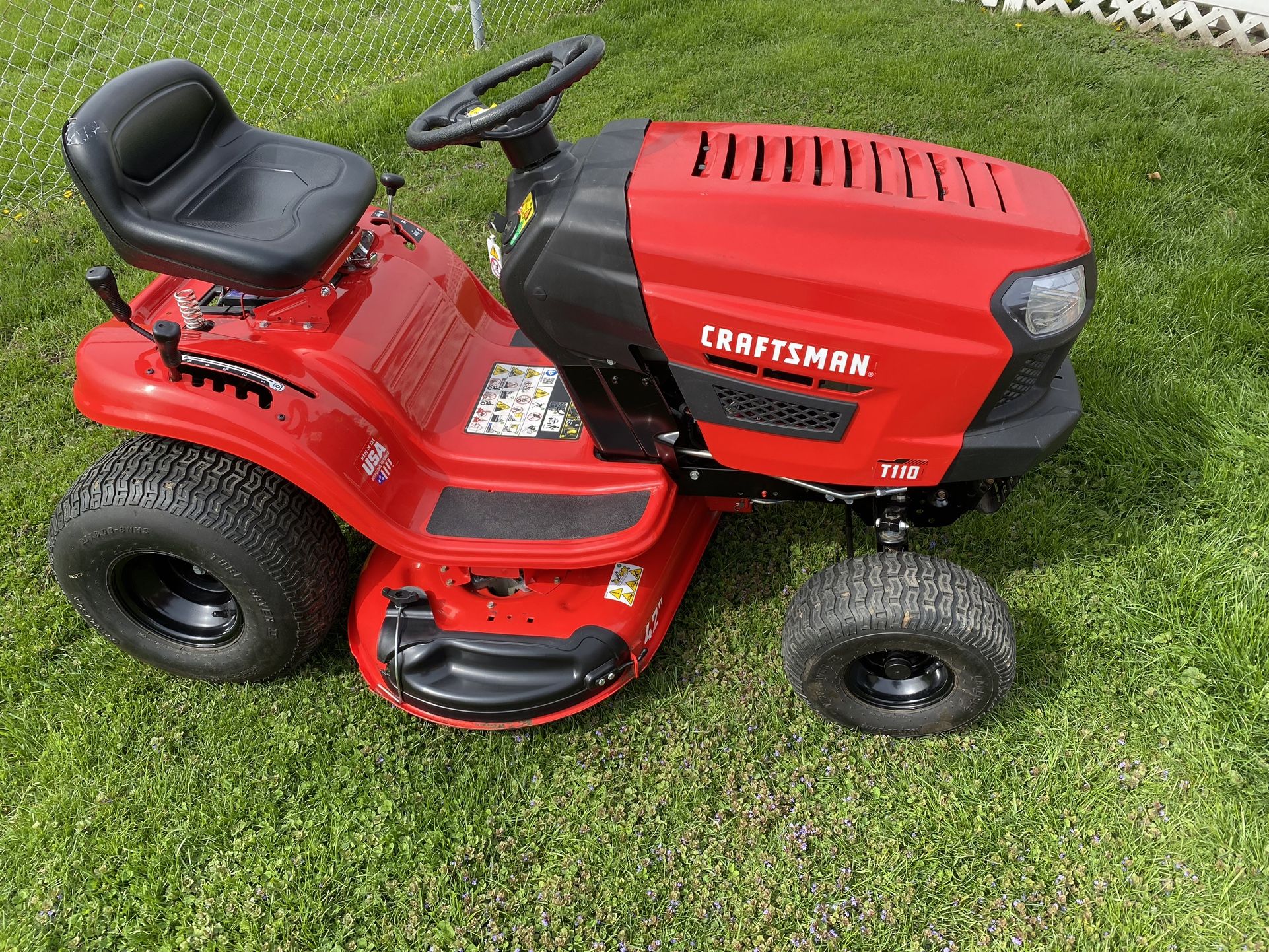 Craftsman T110 Riding Mower
