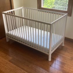 Cuna Para Bebe Casi Nueba Colchon Limpid