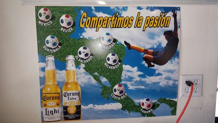 Corona soccer sign
