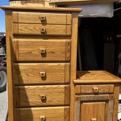 Harrison vintage tall chest of drawers with lower side cabinet L43”*D18”*H56”*H31”(address in description 
