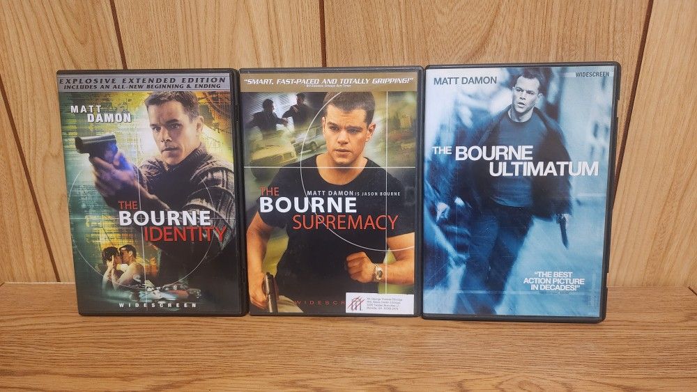 The Matt Damon Bourne Trilogy On DVD