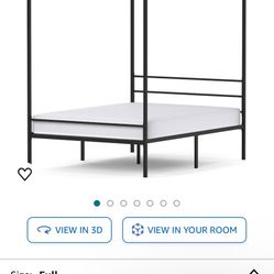 Full Size Canopy Bed Frame 