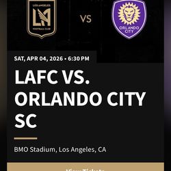 LAFC vs Orlando City 4/4/26 tickets