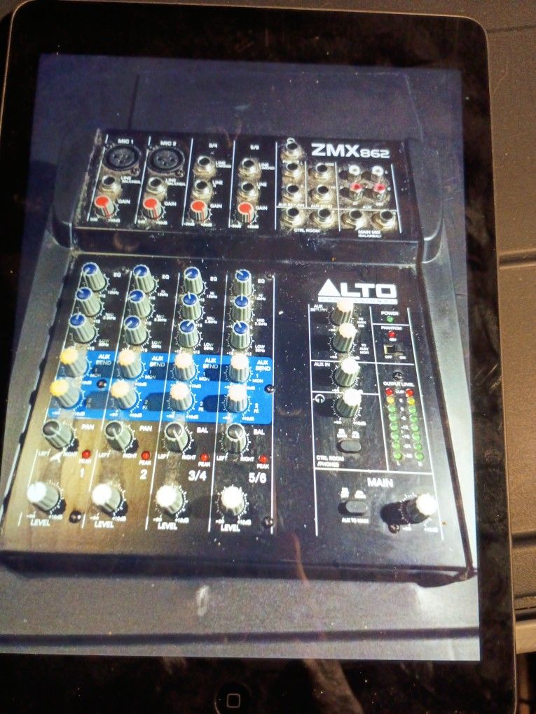 ALTO PROFESSIONAL ZMX862. 6 CHANNEL COMPACT MIXER