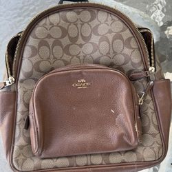 Coach Brown Backpack