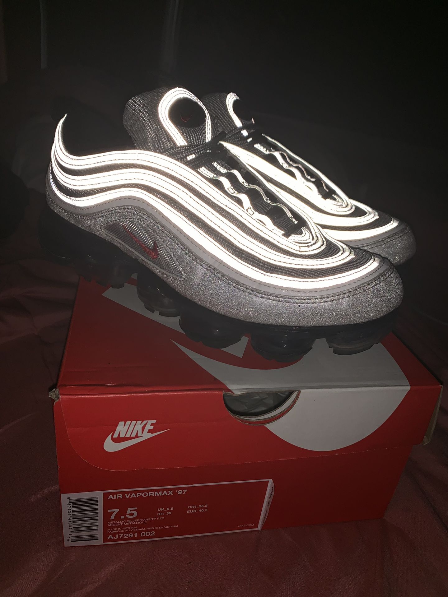 Calzado Air Max Thea ArgentÃ© Metallic Silver Air Max Vapor 97 - Main Image