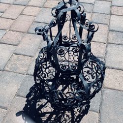 Vintage-Possibly Antique  Metal Lamp Frame 