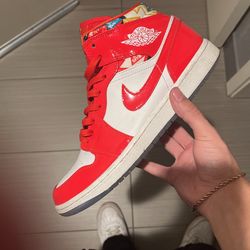 Air Jordan 1 Barcelona Sweater Red Patent