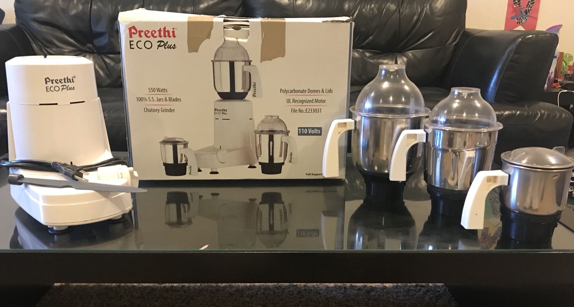 Preethi Eco Plus Mixer Grinder 110-Volts