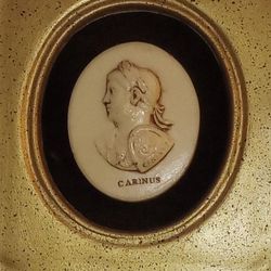 Carved Cameos featuring Poppei and Carinus in stun