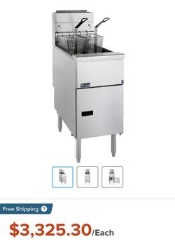 Pitco VF-35s-NAT  Natural Gas Solstice 35lb Stainless Steel Floor Frye -70,000 BTU