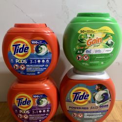 NEW Tide Pods, Tide Power Pods And Gain Flings $11each