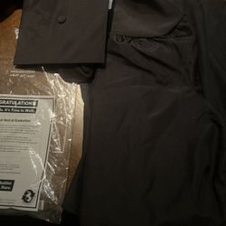 Black Graduation Cap and Gown