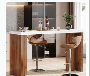 Tribesigns 55.12 in Bar Table, modern counter pub table