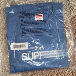 Supreme Motion Logo Tee (Medium) Faded Blue 