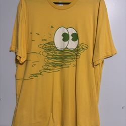 Nike Men Large Misha Running Man Parra Yellow Graphic XL Vintage Rare T-Shirt