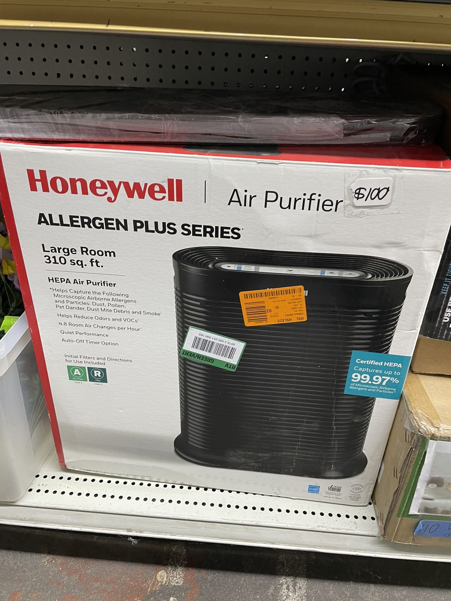 HEPA Air Purifier, Large Room (310 sq. ft.), purificador de aire
