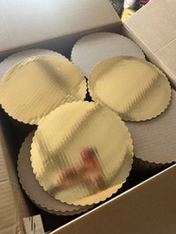 10” Corrugated Gold Circles (170pcs)