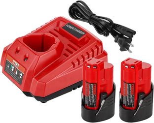 3700mAh Battery and Charger Set Compatible for 12V Power Tools