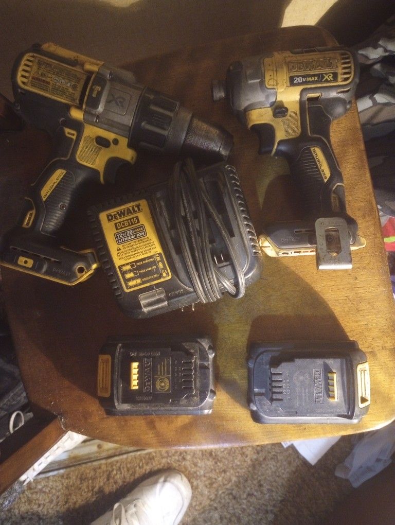 DeWalt Hammer Drill & A DeWalt Impact Driver