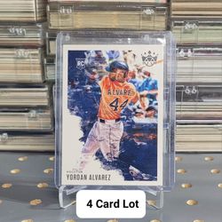 ⚾️ (4) ROOKIE Yordan Alvarez Cards 
