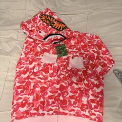 Pink Bathing Ape Hoodie