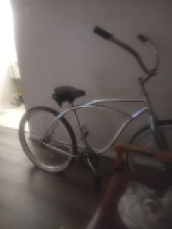 Silver Beach Cruiser Bicycle